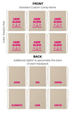 Sleepover Essentials Personalized Drawstring Cotton Backpacks