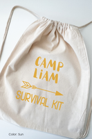 camp survival backpack party favor