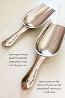 Personalized Stainless Steel Scoop – Same Engraving on Each