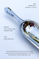 Personalized Stainless Steel Scoop – Same Engraving on Each