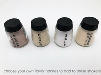 personalized flavor seasoning jars