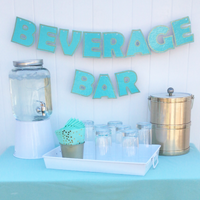 beverage bar party banner