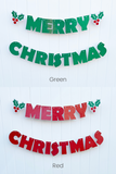 traditional Christmas color banners