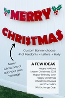 custom Christmas banner