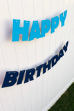boys blue birthday banner