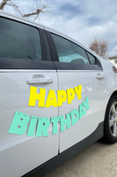 happy birthday car banner
