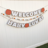 little pumpkin baby shower banner