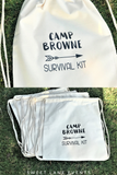 drawstring custom camp survival kit backpack