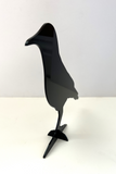 black acrylic standing bird