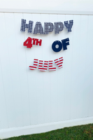 happy fourth of July patriotic sign
