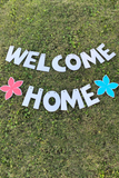 military welcome home sign