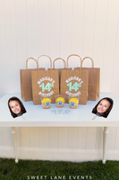 party favor bags cupcake cups face cut out