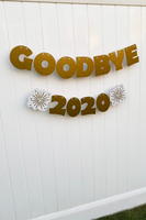 goodbye 2020 gold banner