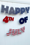 red white and blue Independence day banner