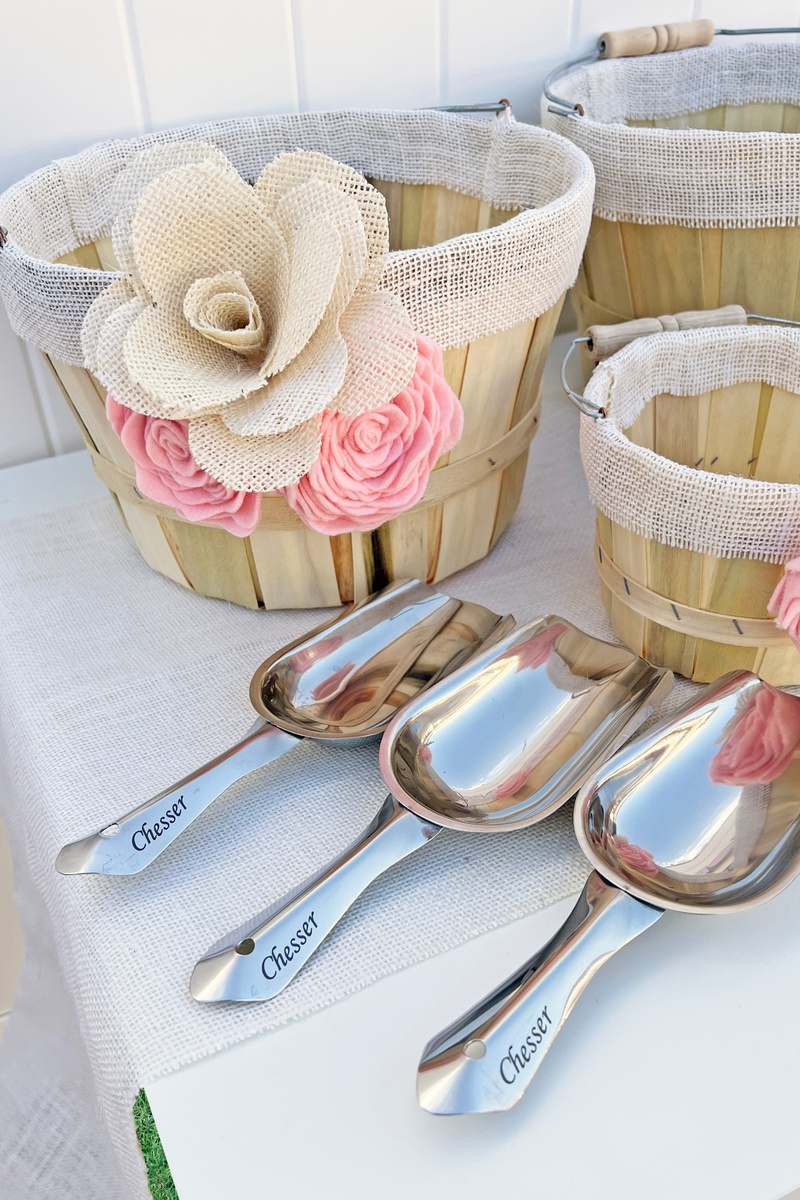 Pink White Flower Popcorn Bar Sweet Lane Events