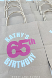 personalized birthday favor bags