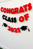 red black class of 2021 banner 