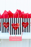 personalized valentine heart favor bags