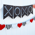 xoxo heart banner