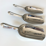 engraved stainless steel party scoops