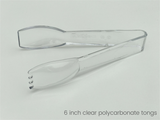 candy topping clear plastic tongs