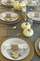 personalized Thanksgiving table setting
