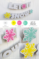 let it snow custom party banner