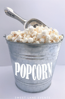 popcorn container engraved custom scoop